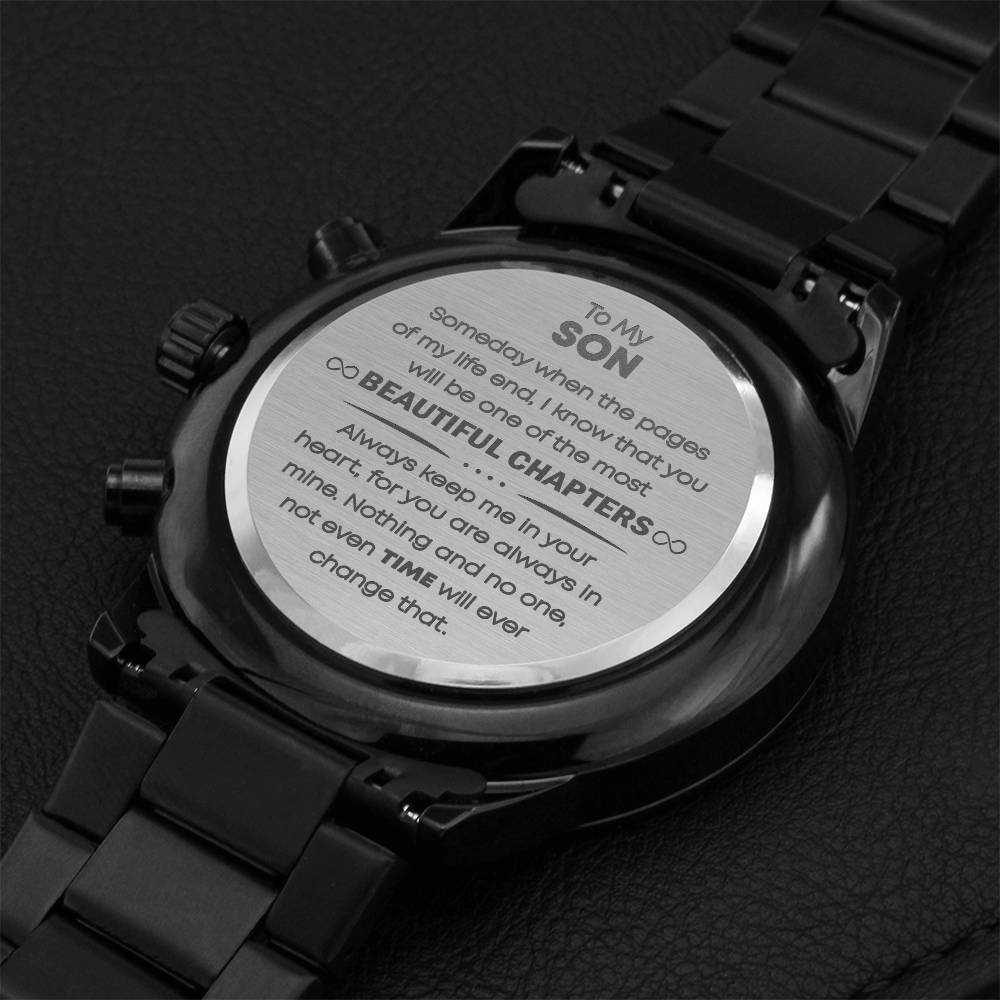 Beautiful Chapters - To Son Engraving Chronograph Watch