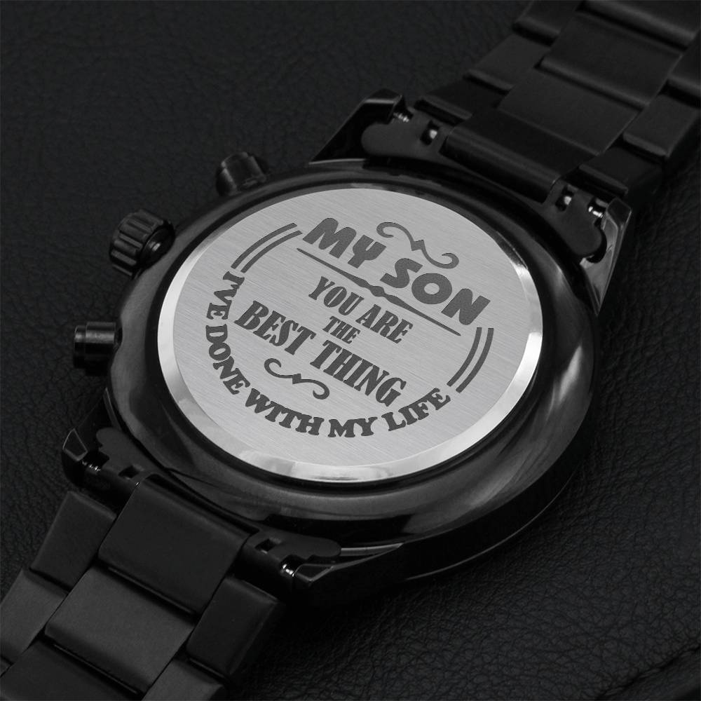 You're The Best Thing I've Done With My Life Engraving Chronograph Watch