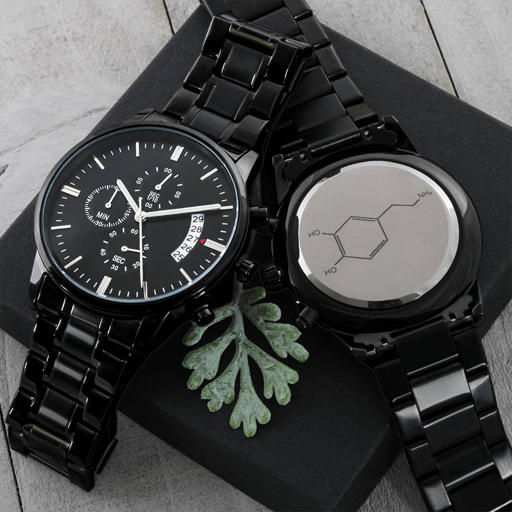 Dopamine Molecule Chronograph Watch Engraving Chronograph Watch