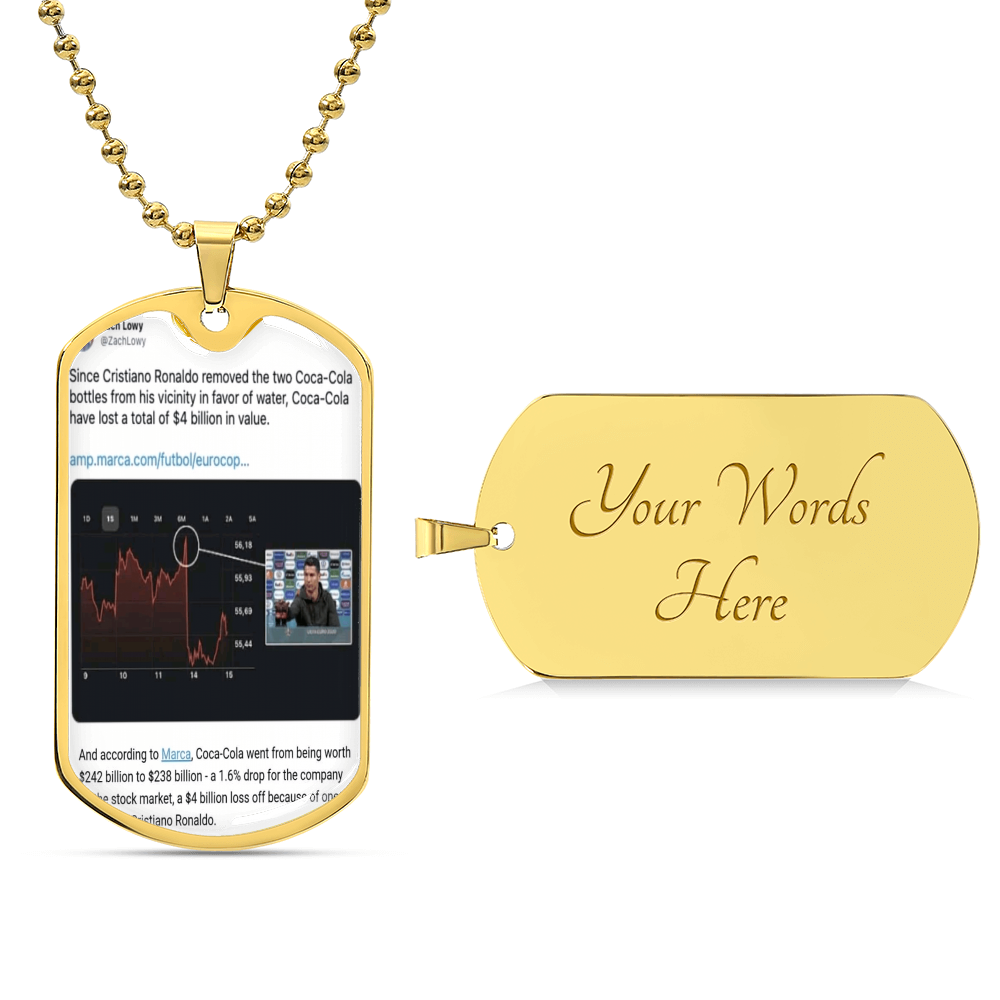 The Child Speak You Can't - Army Tag Necklace, Dog Tag Necklace