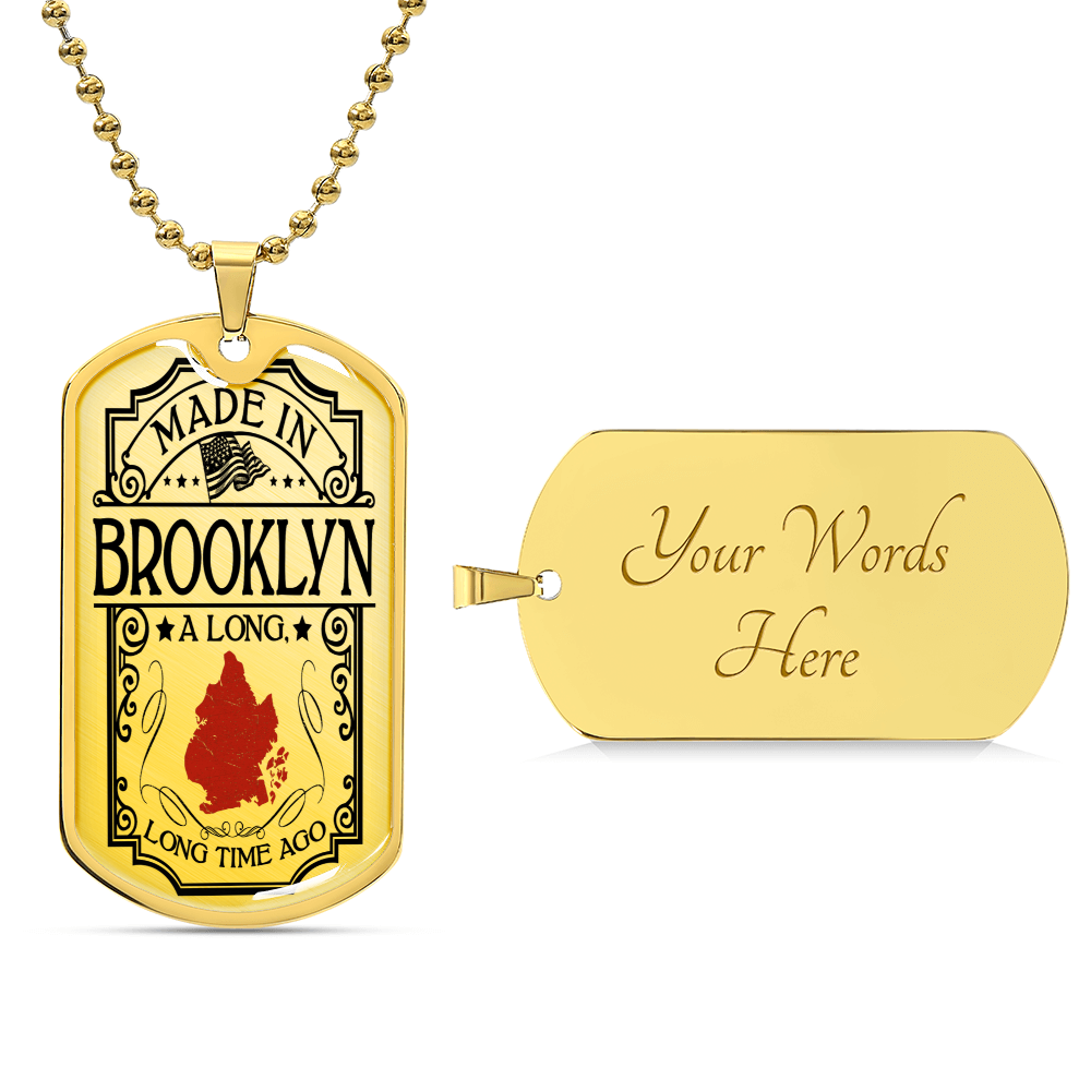 Made In Brooklyn - Army Tag Necklace, Dog Tag Necklace