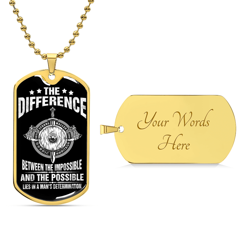 For Brave Warriors - Premium Dogtag - Army Tag Necklace, Dog Tag Necklace