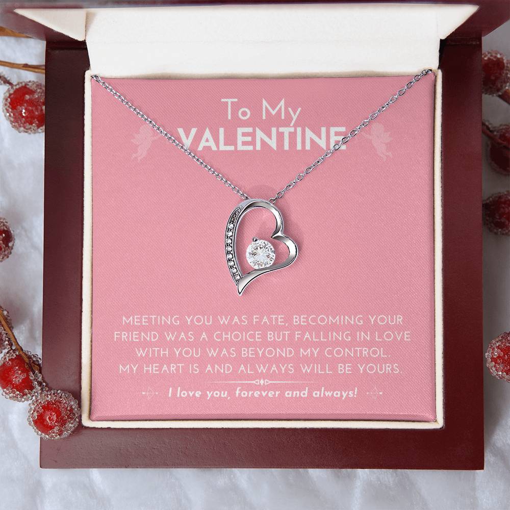 Forever Love Heart Necklace Falling In Love With You Was Beyond My Control....... Forever Love Necklace