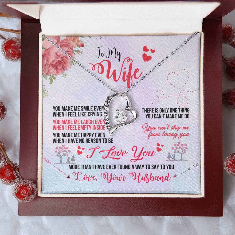 Forever Love Necklace To My Wife I Love You 1 Forever Love Necklace