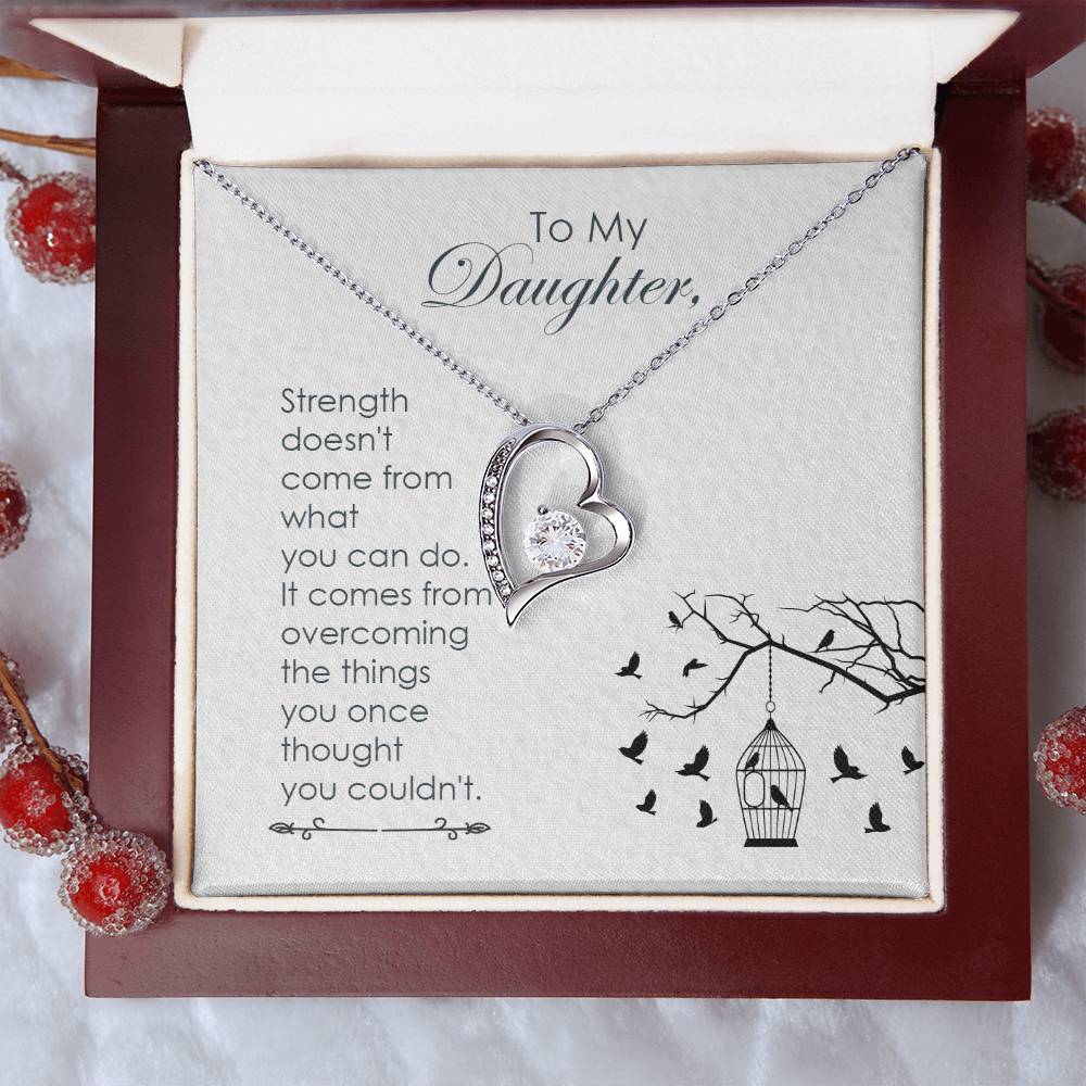 Mom To Daughter Gift Daughter Birthday Gift Daughter Jewelry Daughter Necklace Mom To Daughter Necklace Forever Love Necklace