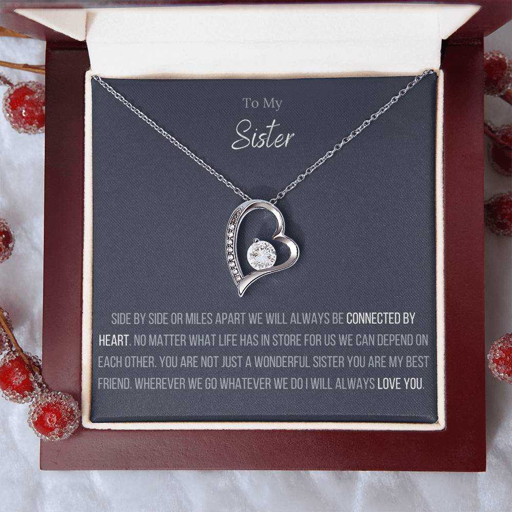 The Forever Love Necklace To My Sister Forever Love Necklace