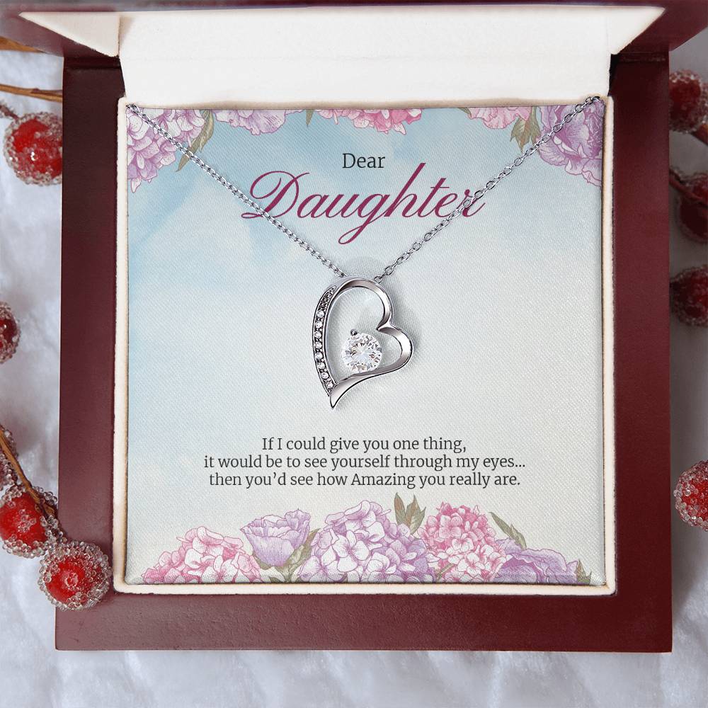 Forever Love Necklace For Daughter Forever Love Necklace
