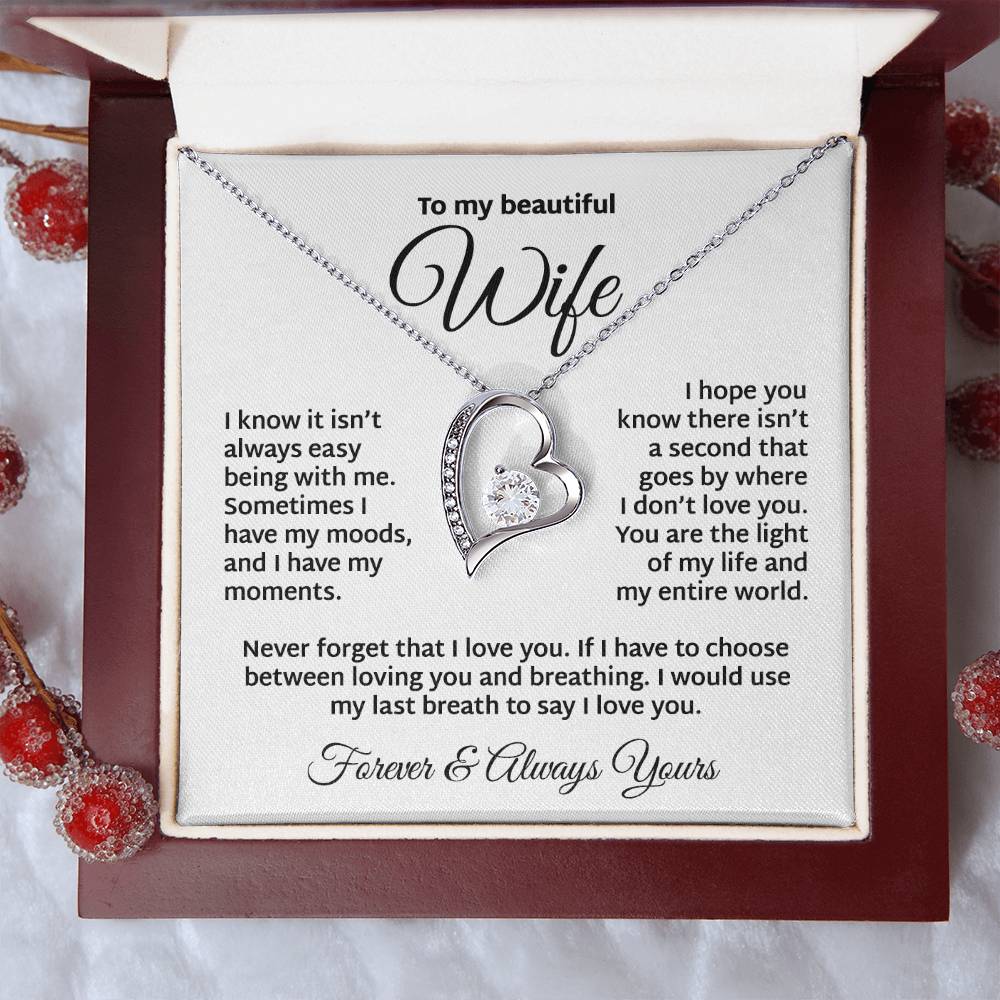 The Light Of My Life  To My Wife Necklace Forever Love Necklace