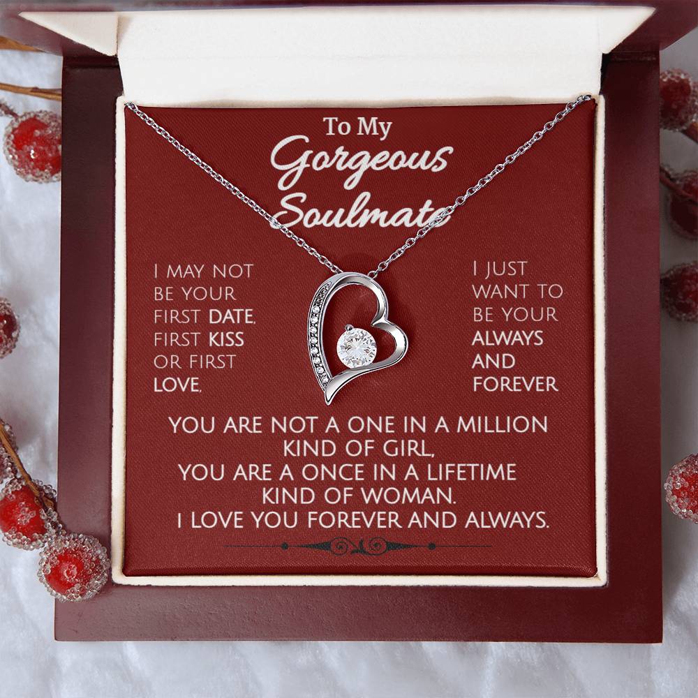 Forever Love Necklace To My Gorgeous Soulmate 1 Forever Love Necklace