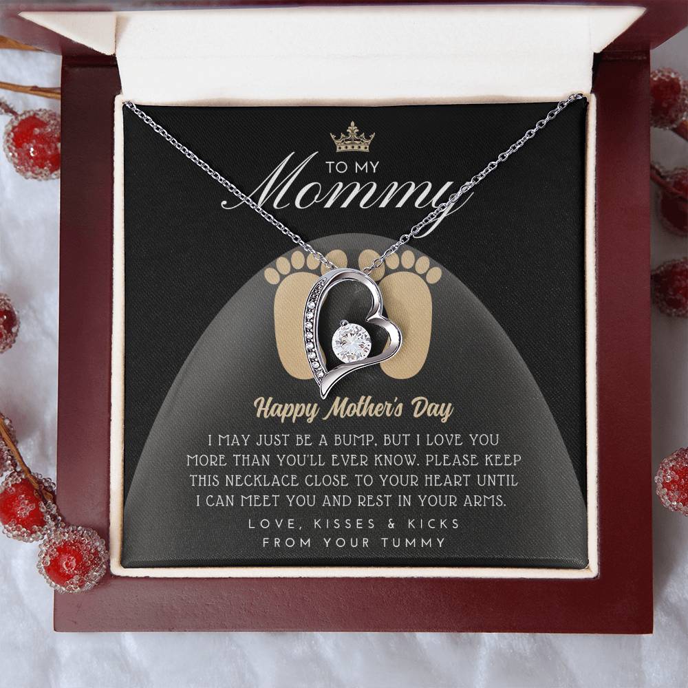 Mothers Day Gift For New Mom Pregnant Wife Gift Gift For Pregnant Wife Jewelry For Pregnant Wife Expecting Wife Mothers Day Forever Love Necklace