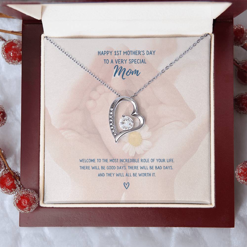 Forever Love Necklace First Mother's Day Daisy Forever Love Necklace