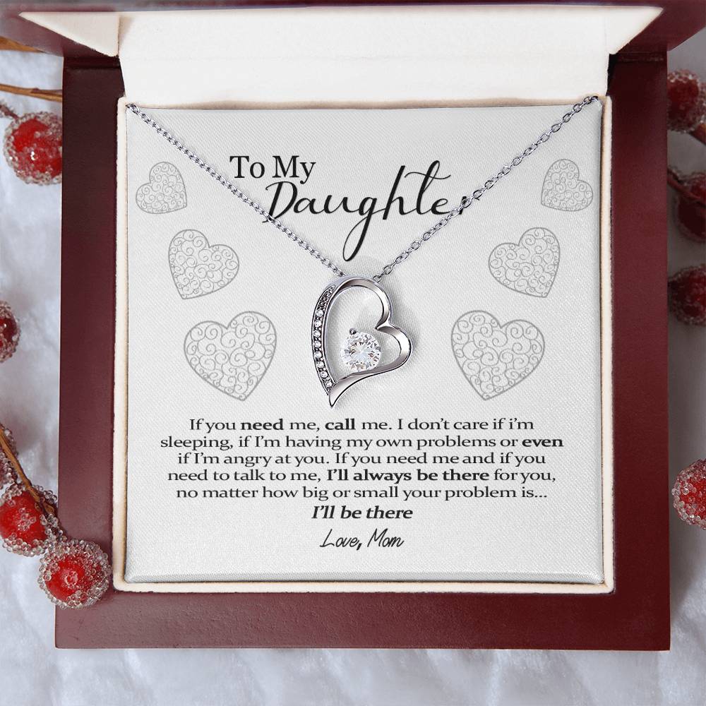 If You Need Me Call Me... - Heart Necklace Forever Love Necklace