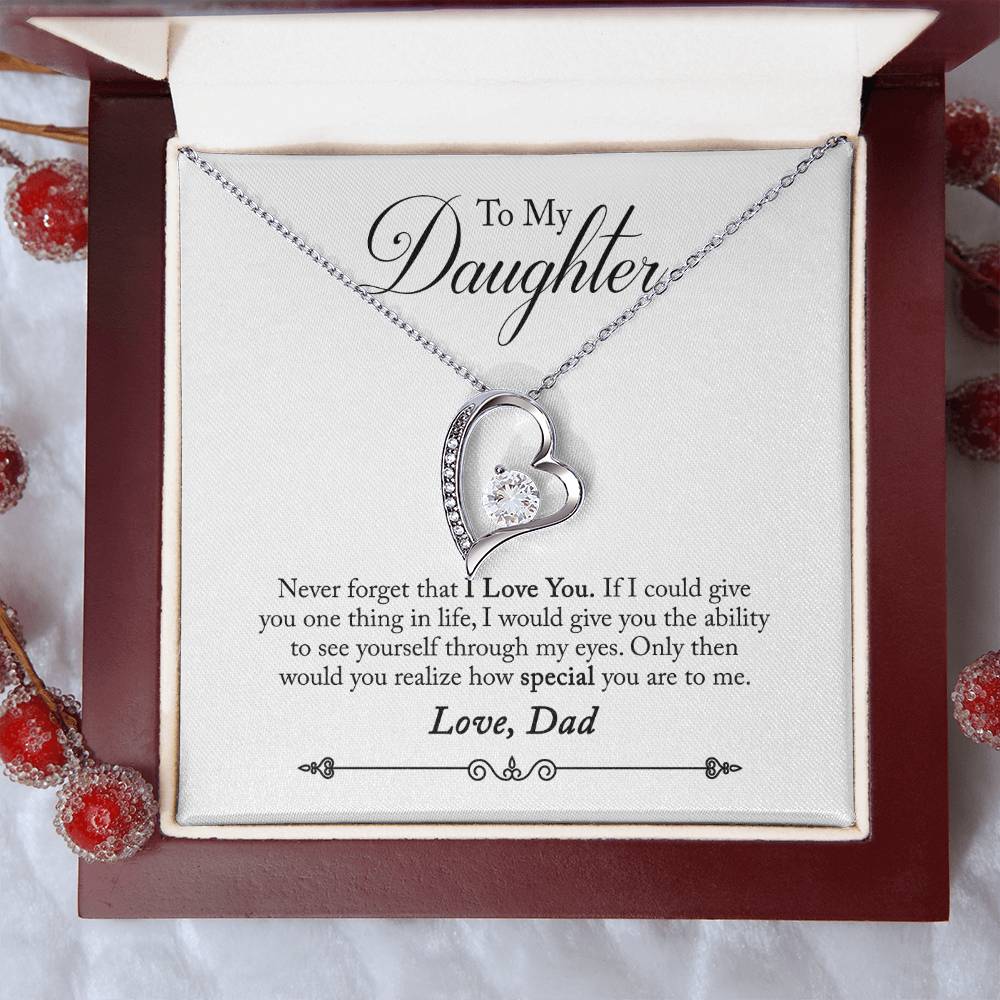 To My Daughter You Are Special 1 Forever Love Necklace