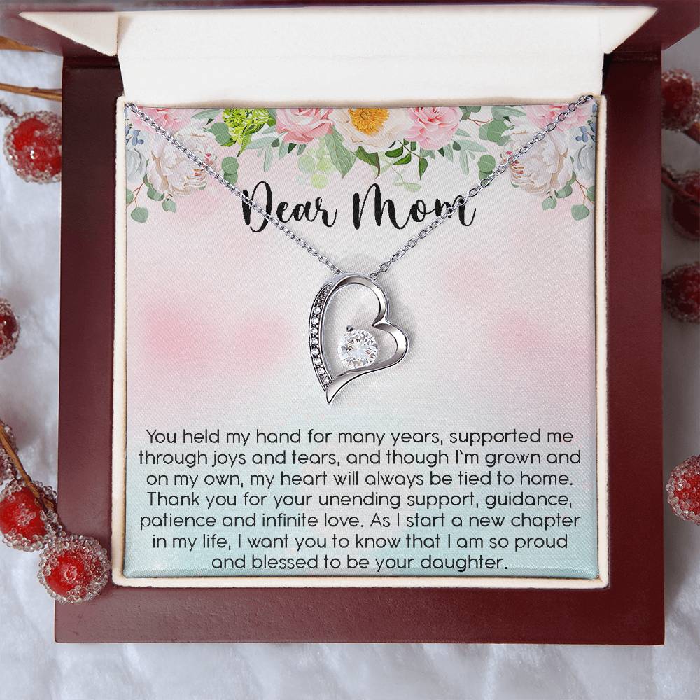 Mother Of The Bride Gift Mother Of The Bride Gift From Daughter Mother Of The Bride Mom Wedding Gift From Bride 1 Forever Love Necklace