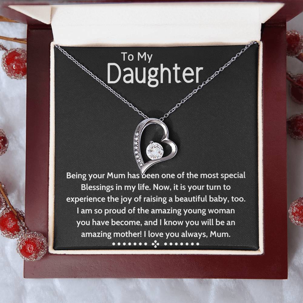 To My Daughter Beautiful Chapters Forever Love Necklace Daughter Necklace Gift For Daughter Xmas Christmas Daughter Gift From Mom 6 Forever Love Necklace