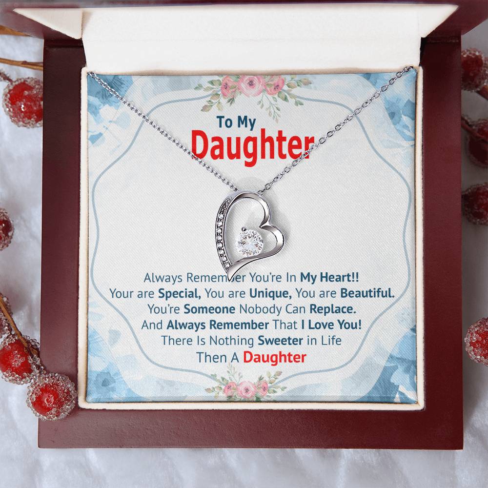 To My Daughter Moon And Back Necklace Meaningful Necklace For Daughter Sterling Silver Dad To Daughter Necklace Forever Love Necklace