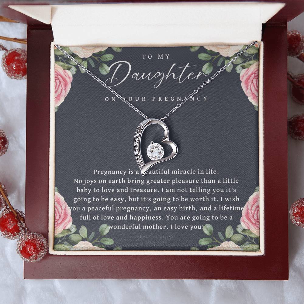 New Mom Expecting Mom Gift Expecting Mom Gift Pregnancy Gift For Daughter Mothers Day Gifts Anniversary Forever Love Necklace