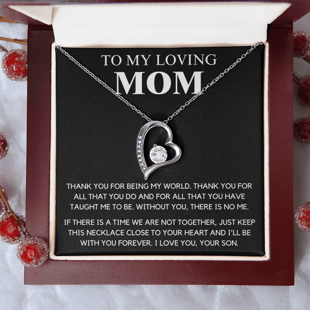To My Mom  Thank You  Forever Love Forever Love Necklace
