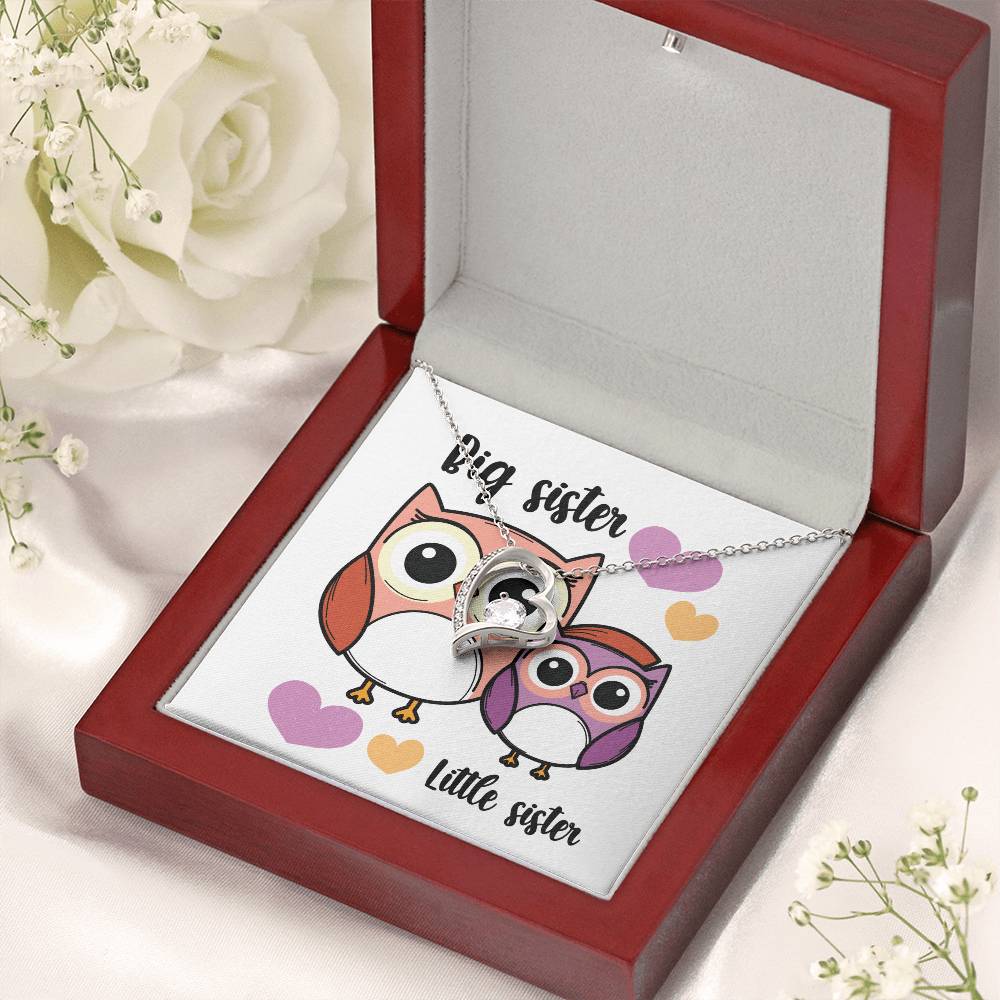 Little Sister Pearl Necklace From Big Brother Gift For Sister From Brother Little Sister Birthday Little Sister Graduation Forever Love Necklace