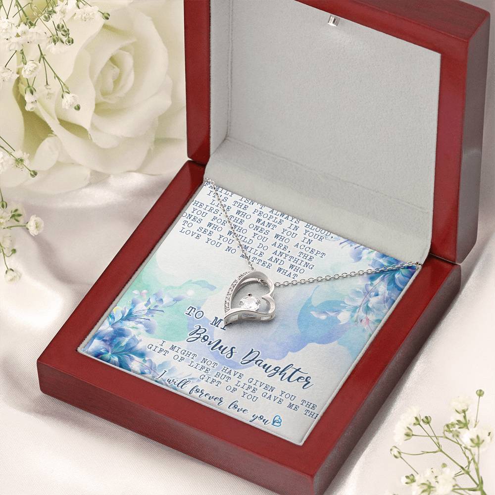 Stepdaughter Necklace Gift Customize Bonus Daughter Necklace Necklace For Stepdaughter Daughter In Law Necklacebonus Daughter Forever Love Necklace