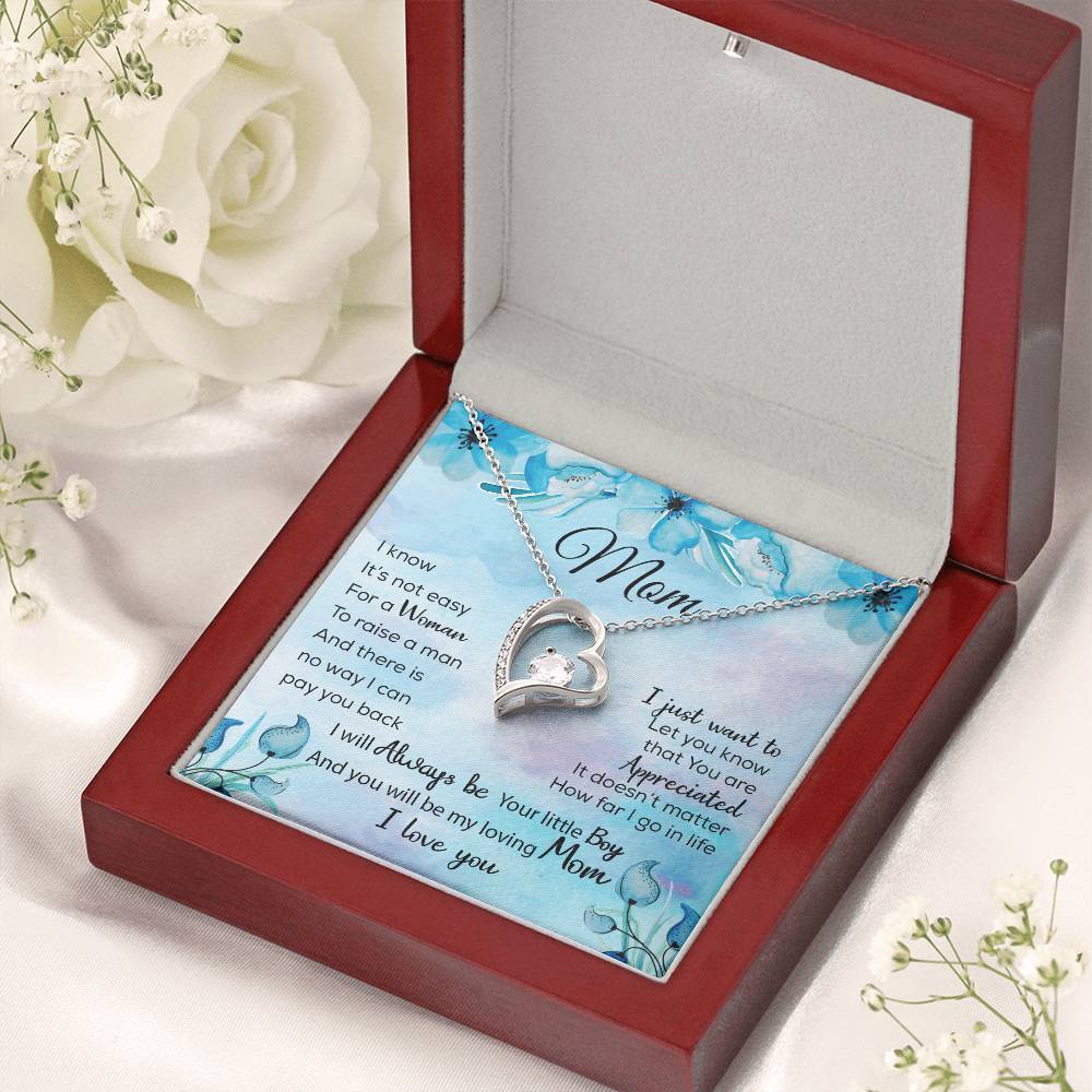 To My Mom Necklace Sentimental Gifts For Mother Thank Mothers Day Birthday Forever Love Necklace