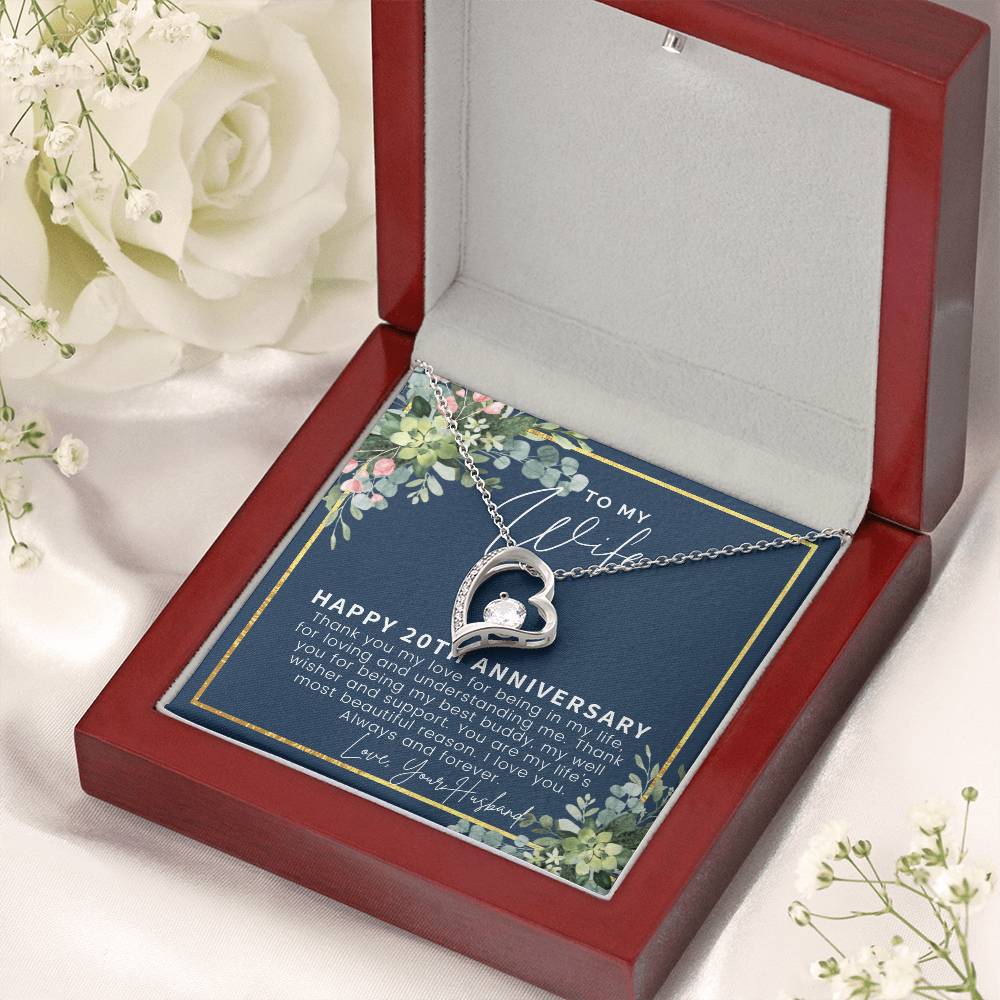 20th Anniversary Gift For Wife 20 Year Anniversary Gifts 20th Wedding Anniversary Gift Ideas 20 Year Anniversary Gift For Forever Love Necklace
