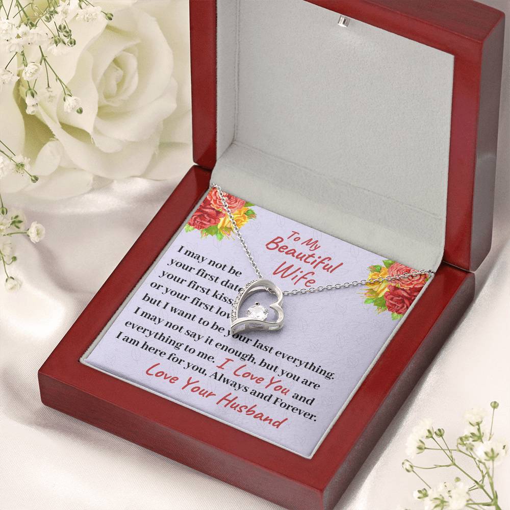 To My Beautiful Wife I Am Here For You Always And Forever Necklace 1 Forever Love Necklace