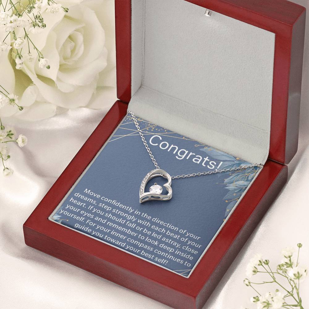 Graduate Graduation Present For Her New Chapter Motivational Necklace Gift For New Graduate Congratulations Gift New Chapter In Life Journey Forever Love Necklace