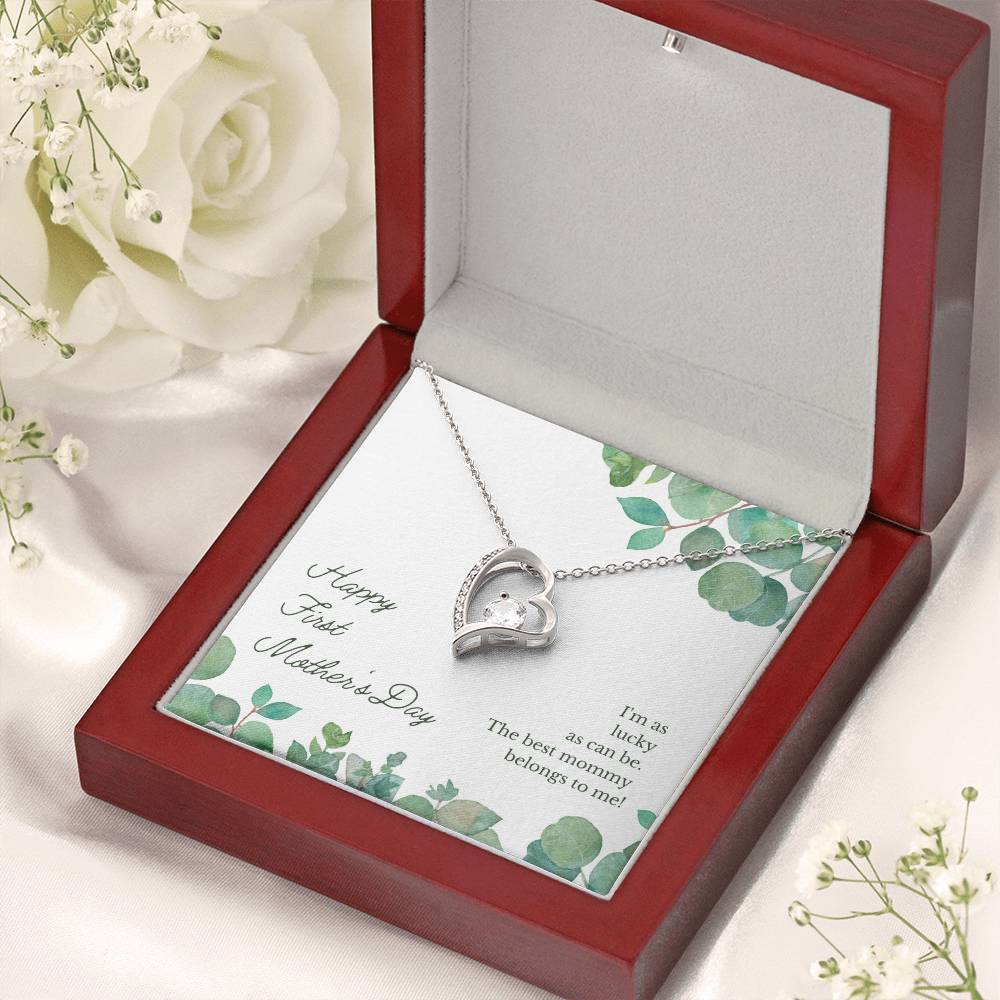 Happy First Mother S Day The Best Mommy Belongs To Me Forever Love Necklace