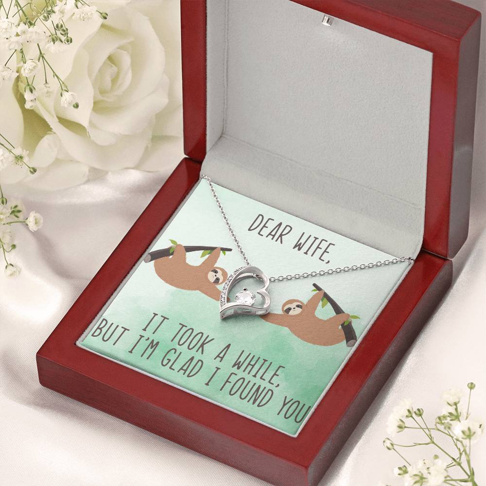 I'm Glad I Found You Forever Love Necklace