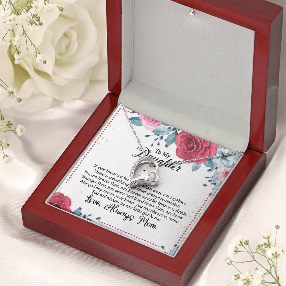 To My Daughter From Mom Daughter Birthday Gift Christmas Gift For Daughter Anniversary Gift Mothers Day Gifts Gift For Daughter From Dad Forever Love Necklace