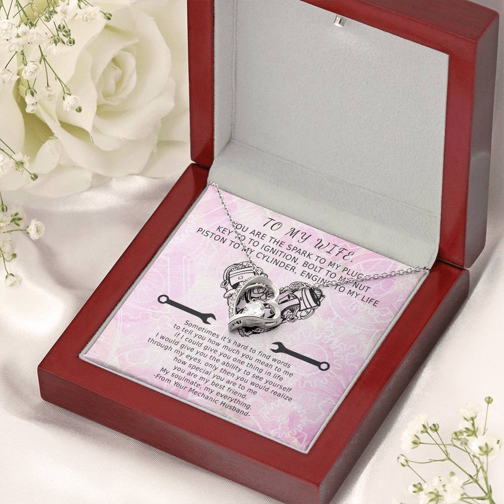 Key To My Ignition Infinite Heart Forever Love Necklace