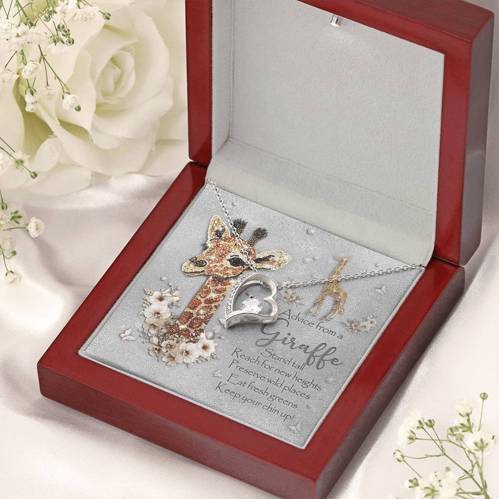 Mother Daughter Giraffe Necklace Daughter Gift From Mom To My Daughter Daughters Birthday Forever Love Necklace