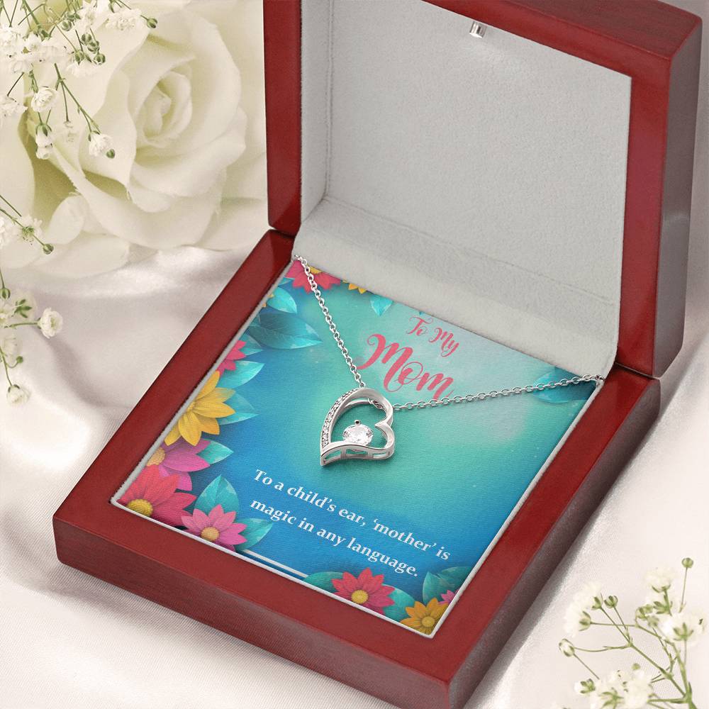 To My Mom My Magic 925 Sterling Silver Pendant 1 Forever Love Necklace