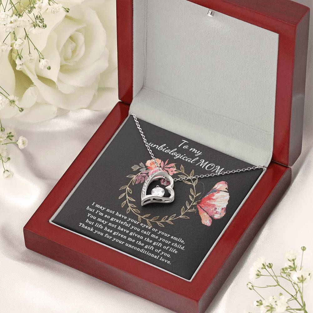 Gift For Unbiological Mom - Forever Love Necklace Forever Love Necklace