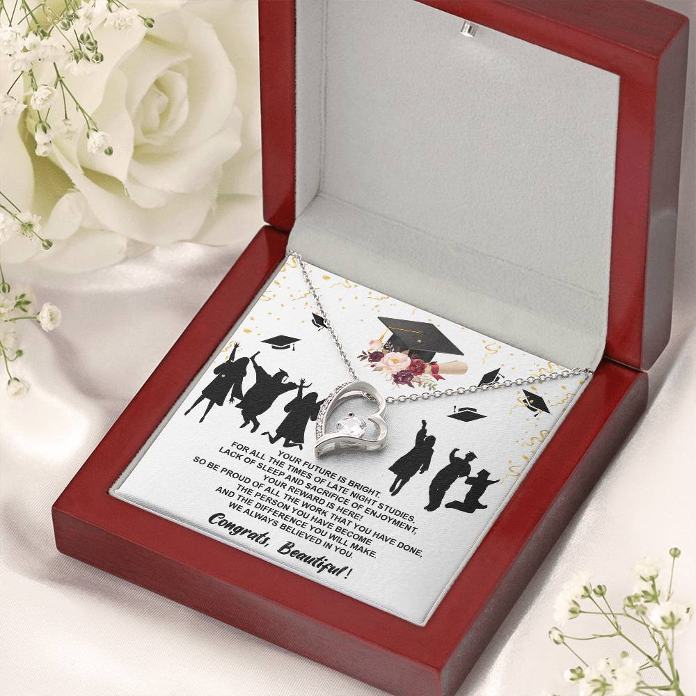 Class Of 2022 Graduation Necklace For Her Dad To Daughter Necklace Jewelry Gift Love Dad To Daughter Necklace Dad Anniversary Gift Forever Love Necklace