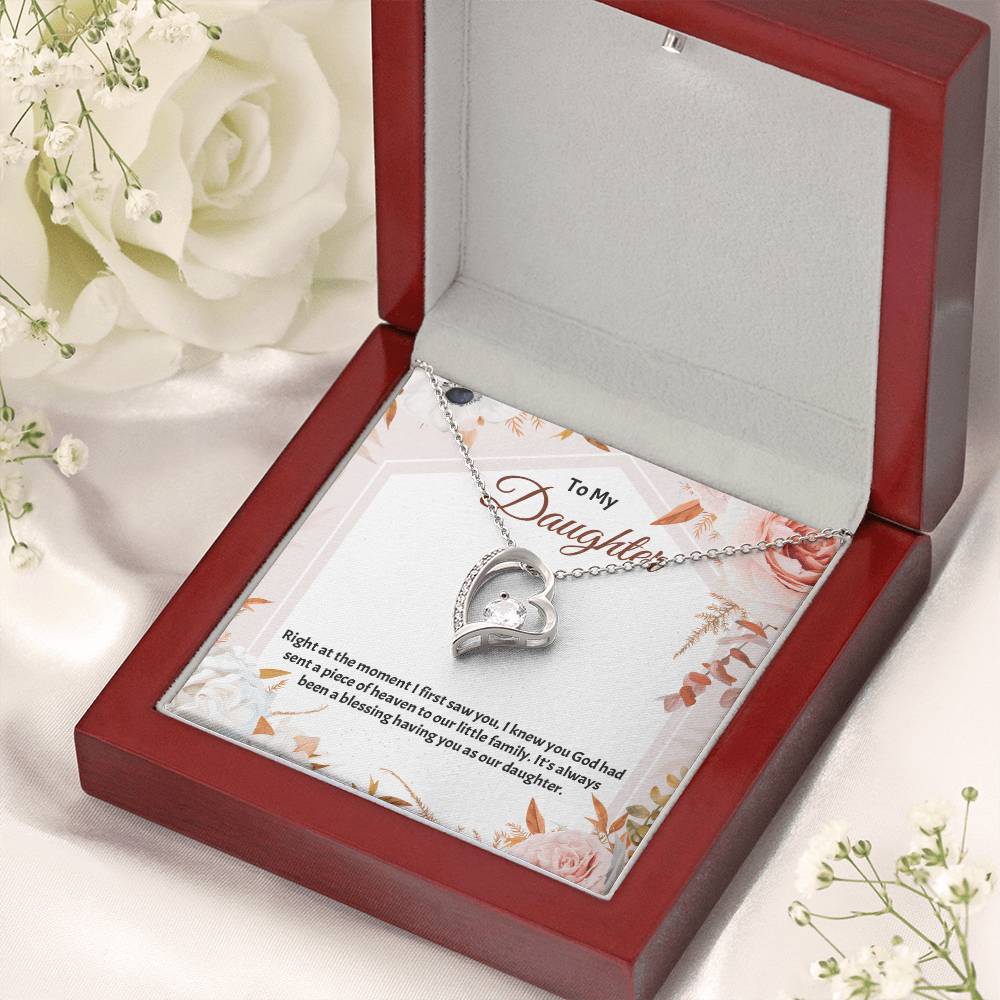 To My Daughter Necklace Father Daughter Necklace Father To Daughter Birthday Gift Gifts To Daughter From Dad Dad To Daughter Necklace (3) Forever Love Necklace