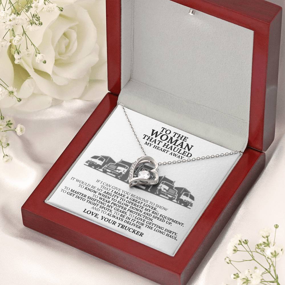 Trucker Reason That He Makes A Great Lover Necklace Gift 1 Forever Love Necklace