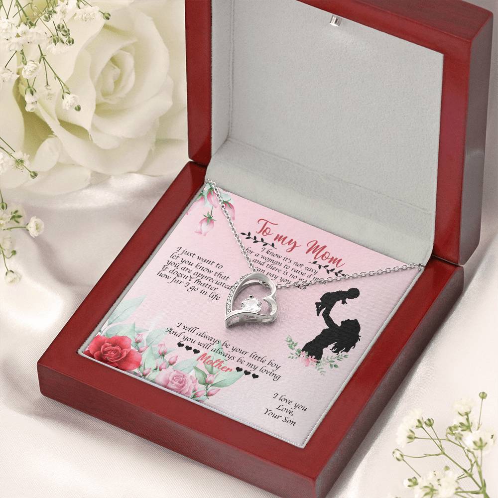 To My Mom I Will Always Be Your Little Boy 2 1 1 Forever Love Necklace