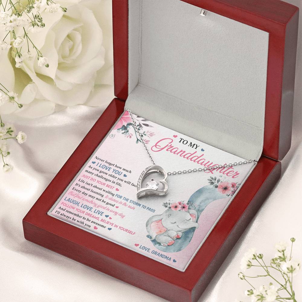 Believe In Yourself Great Gift For Granddaughter 1 Forever Love Necklace
