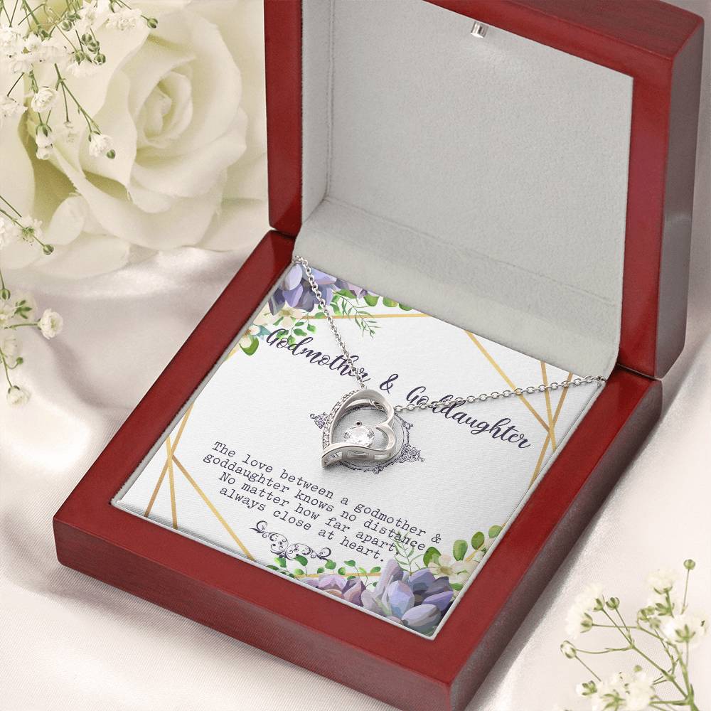 Godmother And Goddaughter Necklacegodmother & Goddaughter Gift Customize Godmother Necklace Forever Love Necklace Gift For Godmother Forever Love Necklace