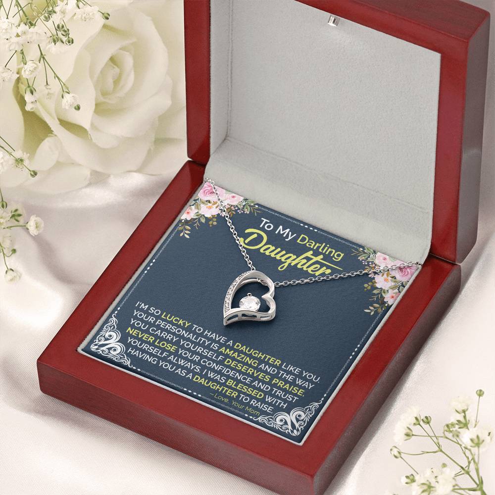 Mom To Daughter Forever Love Necklace