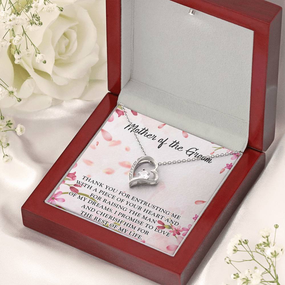 Mother In Law Wedding Gift From Bridemother In Law Birthday Gift Mother In Law Wedding Day Gift Mother Of The Groom Forever Love Forever Love Necklace