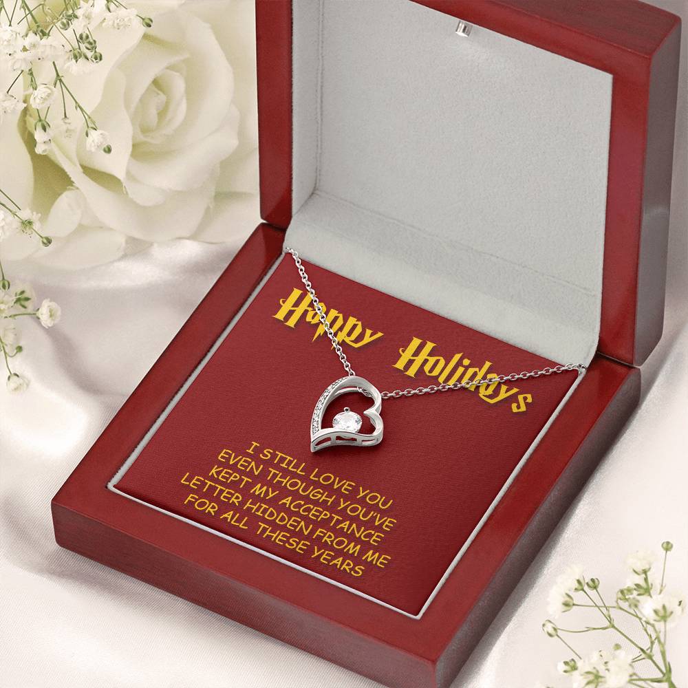 Happy Holidays Forever Love Necklace