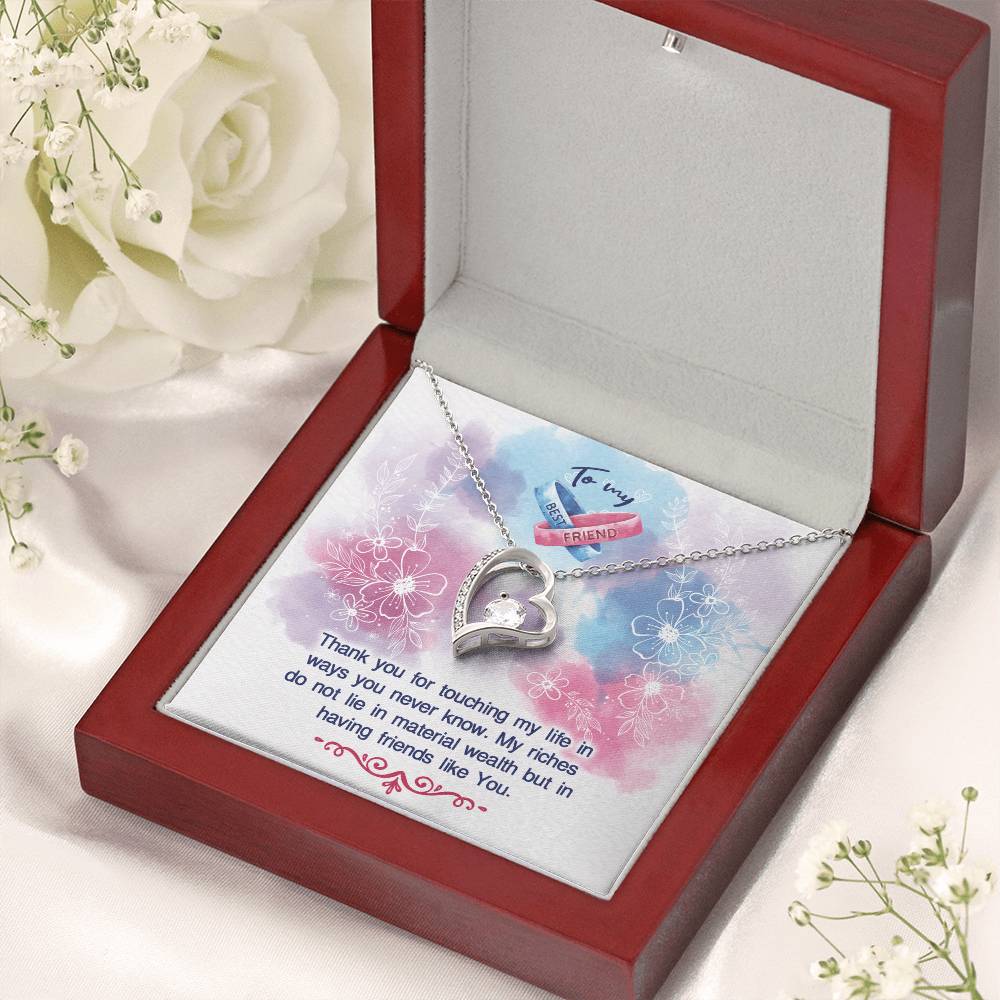 To My Best Friend Necklace Forever Love Necklace