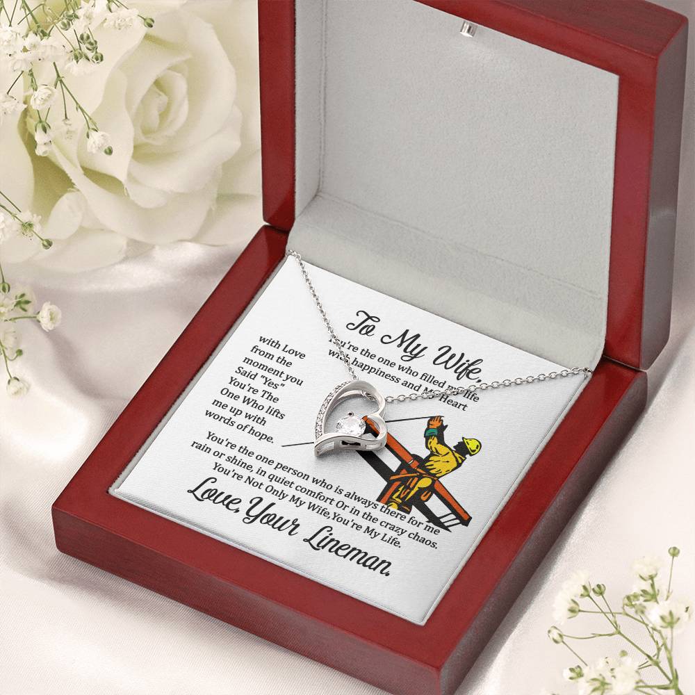 Lineman's Wife Forever Love Necklace