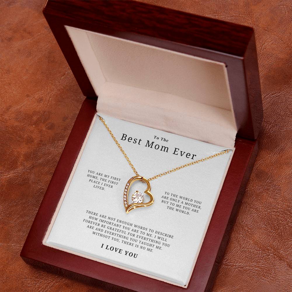 Best Mom Ever Necklace Forever Love Necklace
