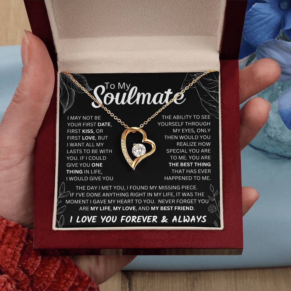 To My Soulmate  Forever & Always Forever Love Necklace