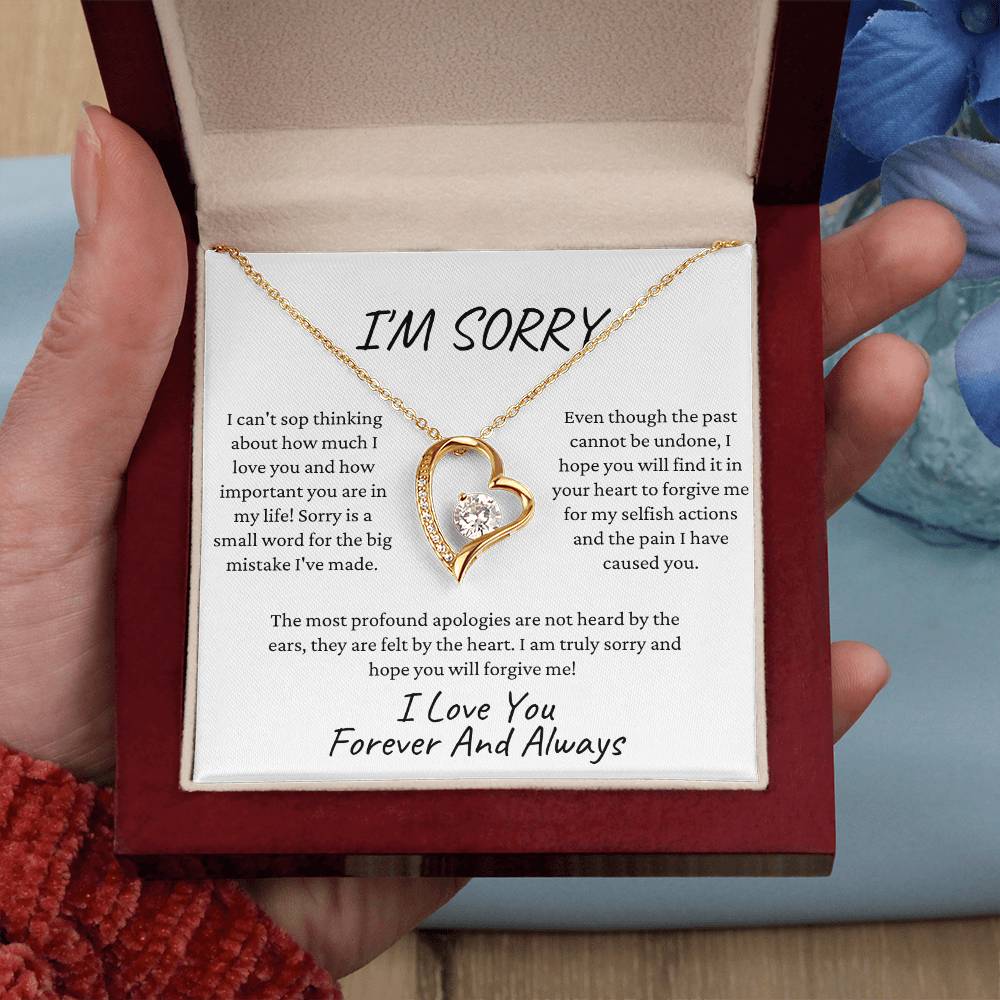 I'M Sorry Forever Love Necklace Forever Love Necklace