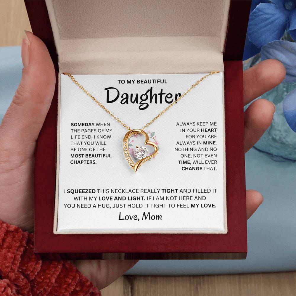 Always Keep Me In Your Heart - Necklace For Daughter Forever Love Necklace